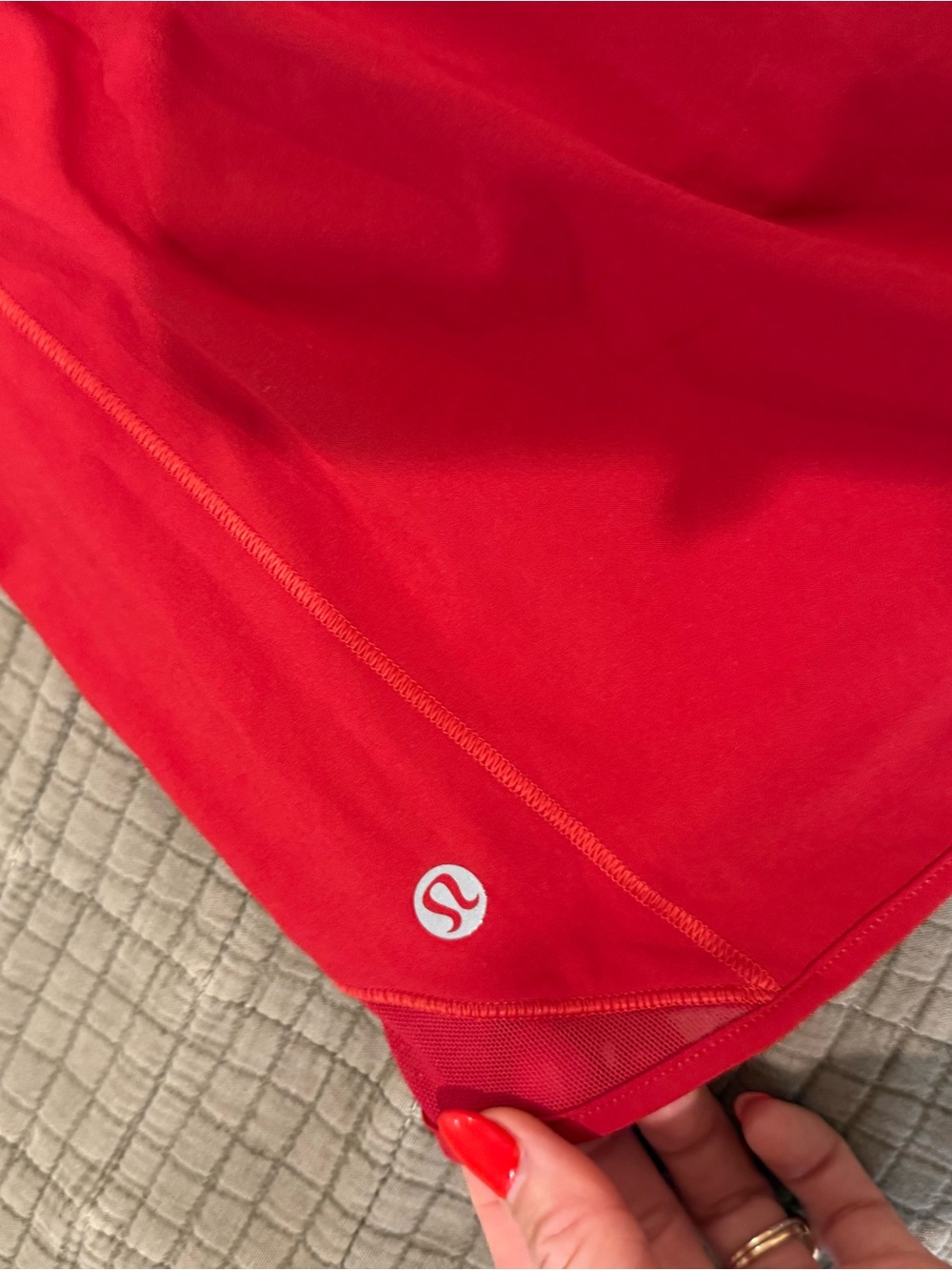 lululemon athletica Red Tank Top and Shorts Set - Picture 6 of 8